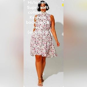 TORRID floral Mock neck dress